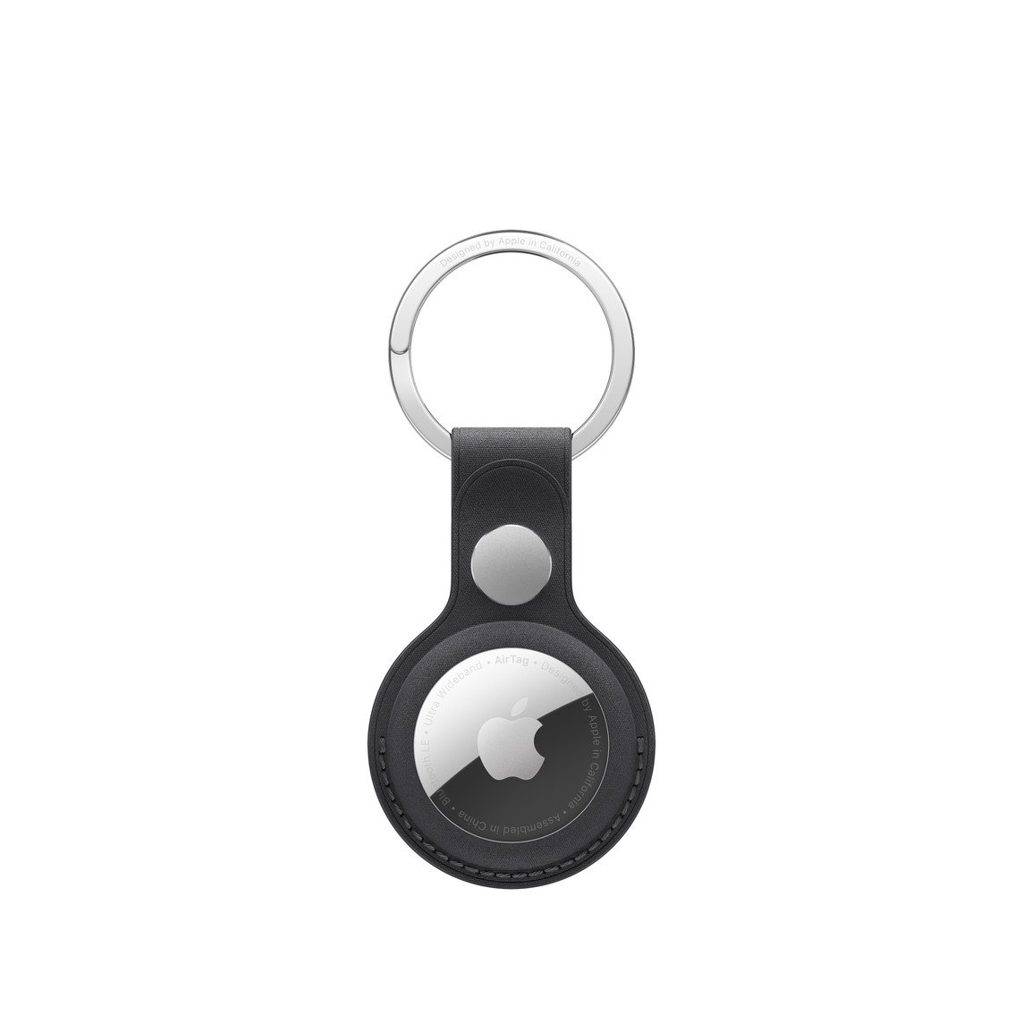 Llavero de trenzado fino para AirTag - Negro