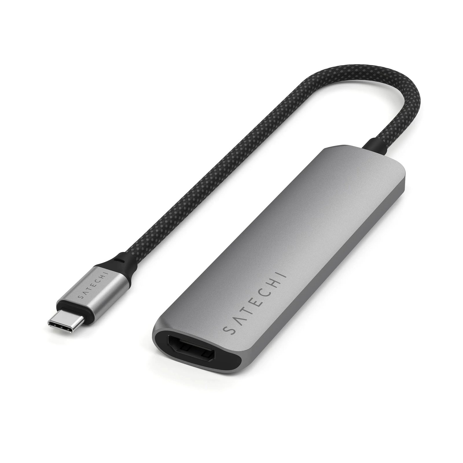 Hub Satechi USB-C 4 puertos - Gris Espacial