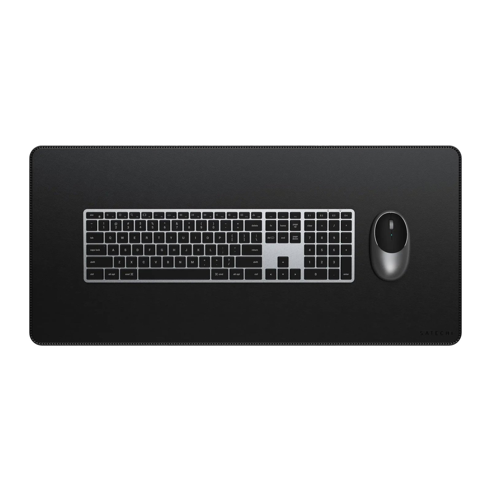 Pad de Escritorio de Cuero Vegano Premium - Negro