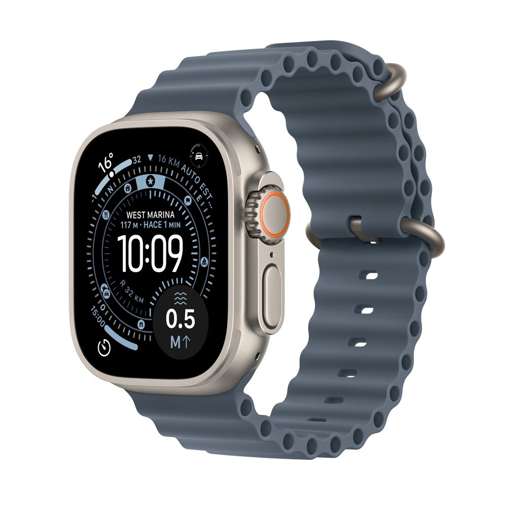 Apple Watch Ultra 3 GPS+Cellular 49mm Titanio Natural / Azul Océano