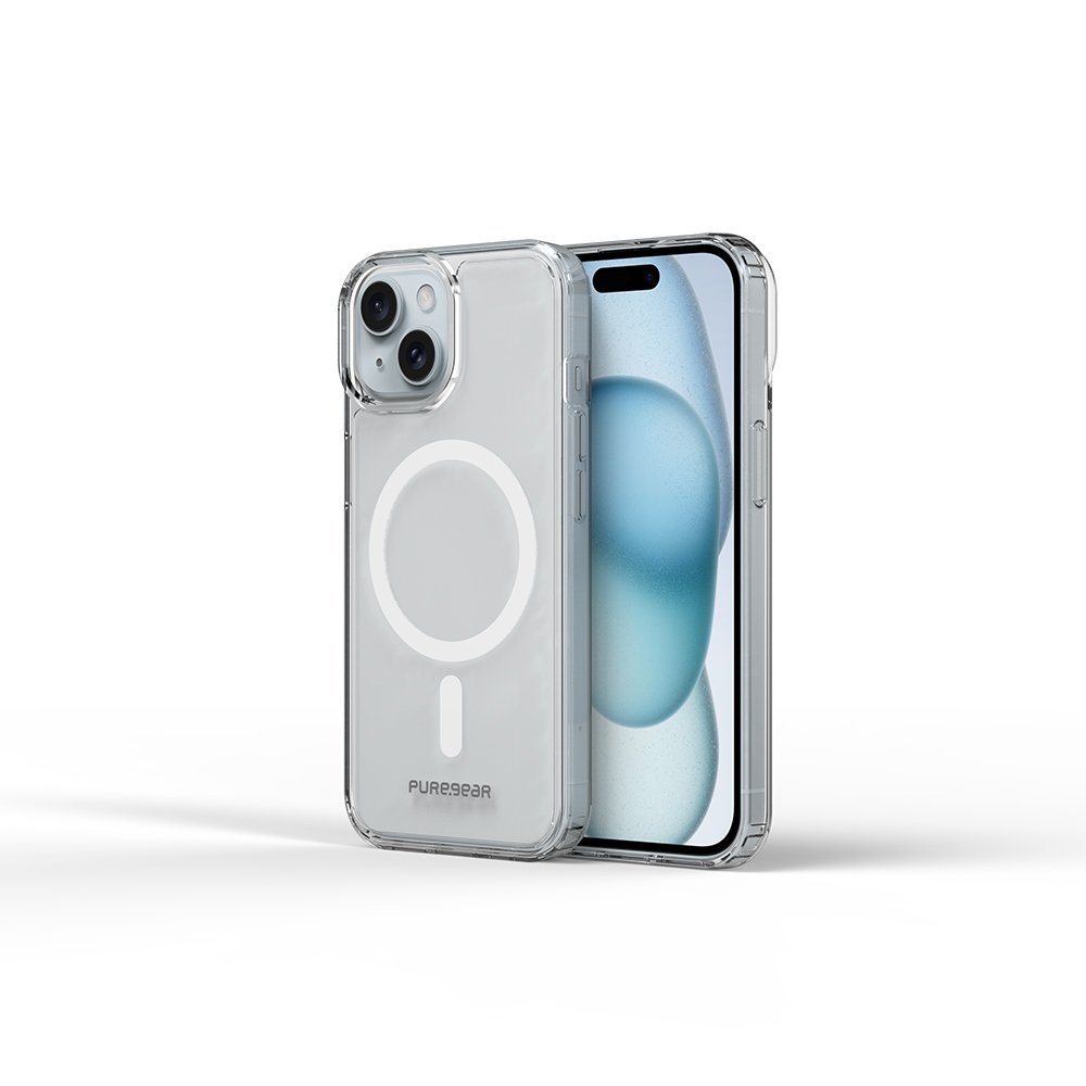 Funda PureGear iPhone 15 Slim Shell MagSafe - Transparente