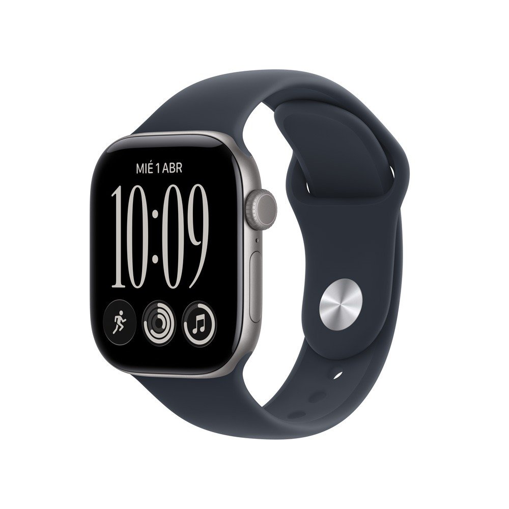 Apple Watch Series 12 GPS 42mm Gris Espacial / Correa Sport Azul Marino - S/M
