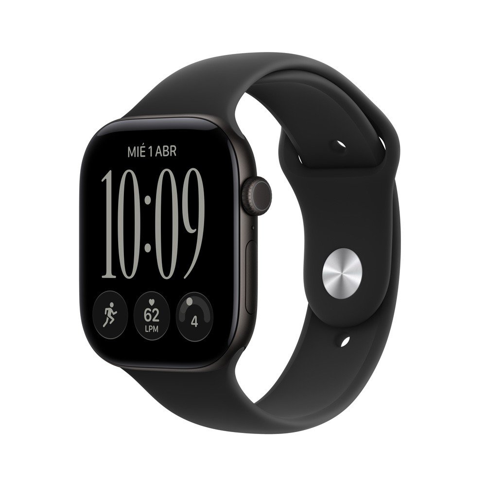 Apple Watch Series 12 GPS 46mm Negro / Correa Negra - M/L