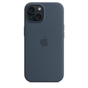 Funda Apple iPhone 15 Silicona Magsafe - Azul Tempestad8