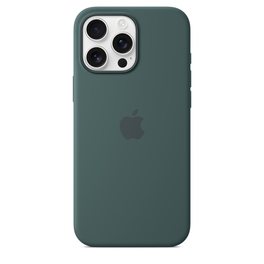 Funda de silicona con MagSafe iPhone 16 Pro Max - Verde lago