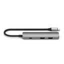 Hub Satechi USB-C 4 puertos - Gris espacial