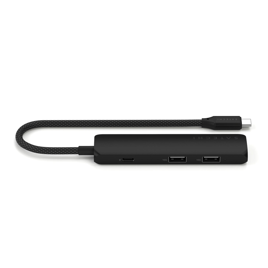 Hub Satechi USB-C 4 puertos - Negro