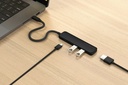 Hub Satechi USB-C 4 puertos - Negro