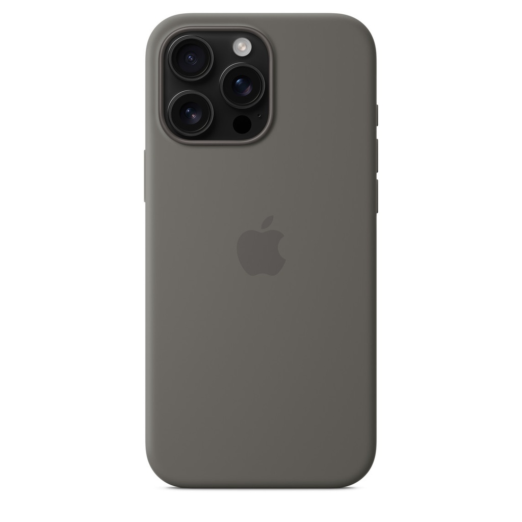 Funda Apple iPhone 16 Pro Max Silicona Magsafe - Gris Piedra