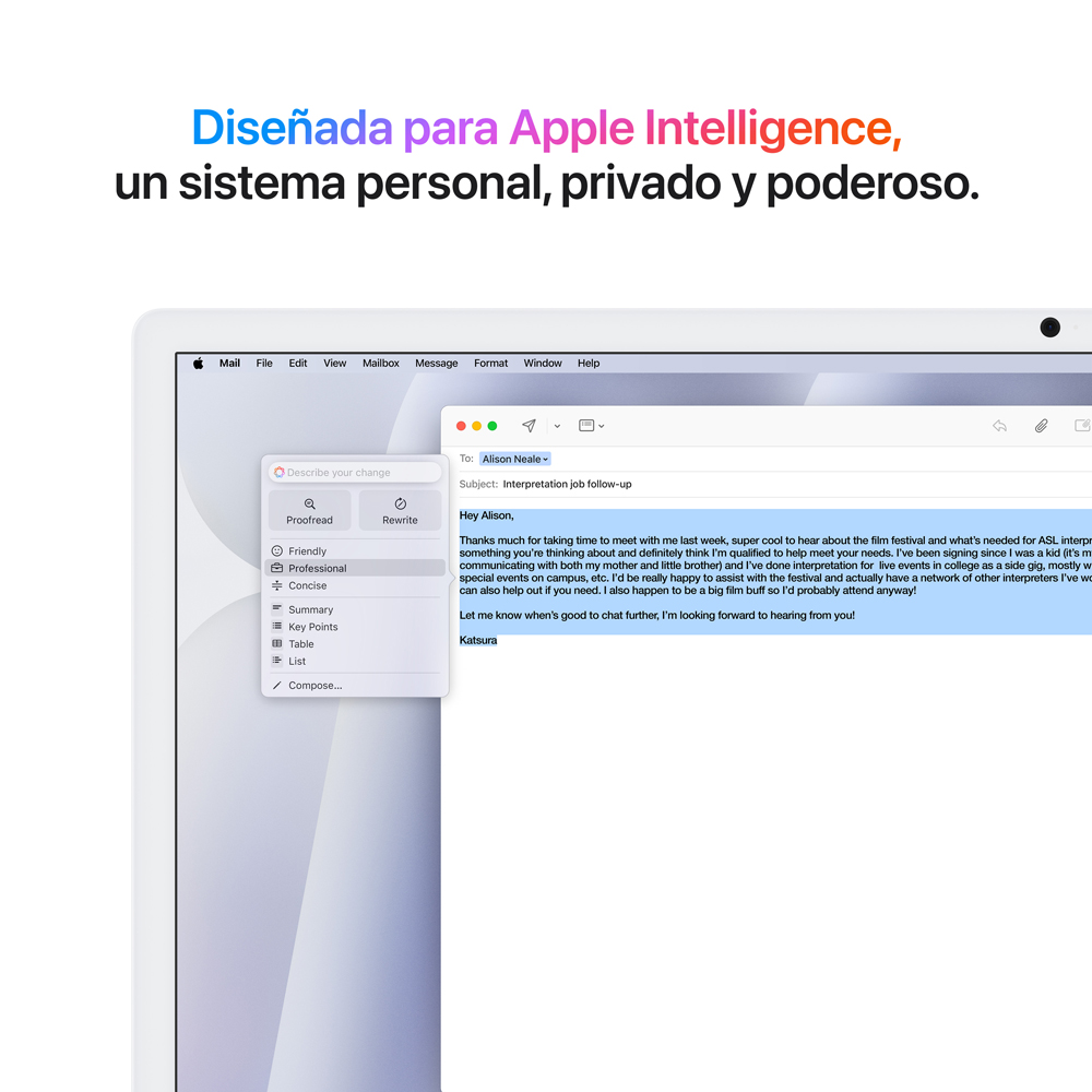 iMac 24 Retina 4.5K M4 10 CPU 10 GPU 24GB 512GB SSD - Plata