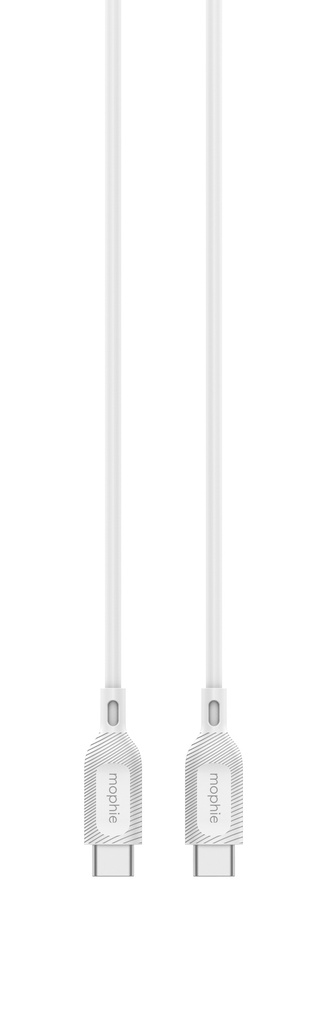 Cable mophie USB-C a USB-C Essential 2 mts - Blanco