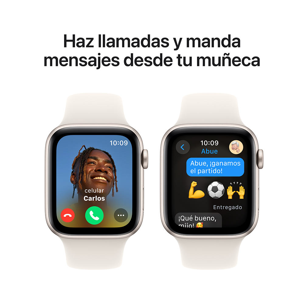 Apple Watch SE GPS 44 mm - Blanco Estelar / correa S/M