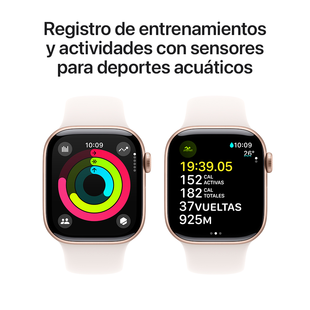 Apple Watch Series 10 GPS 42 mm - Rosa Dorado / Correa S/M