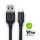 Cable mophie USB-A a USB-C 1 mts - Negro