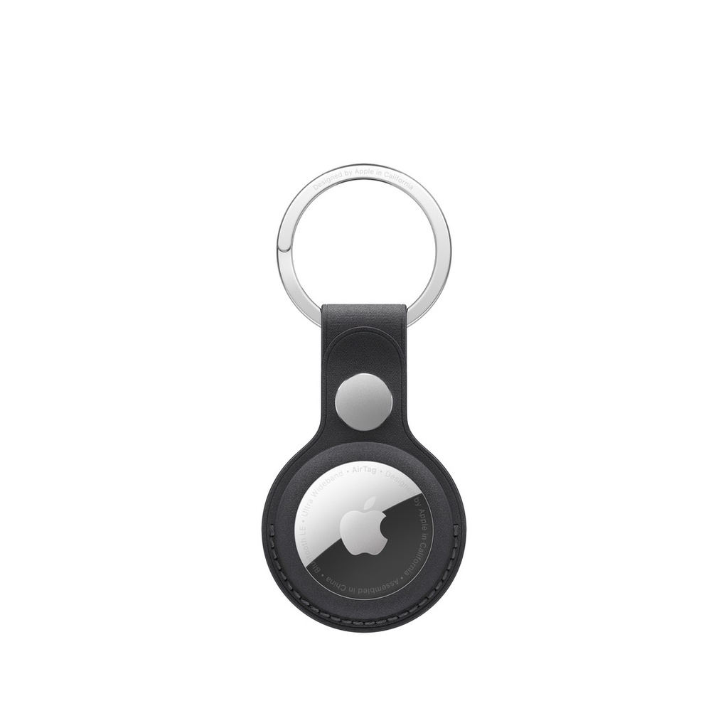 Llavero de trenzado fino para AirTag - Negro