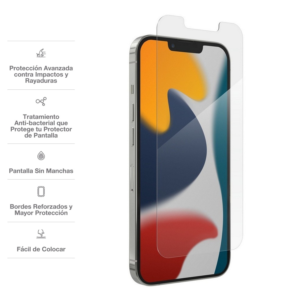 Vidrio Templado Zagg Elite iPhone 14/iP13/13 Pro/16e
