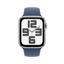 Apple Watch SE GPS 44 mm - Plata / correa deportiva Azul S/M