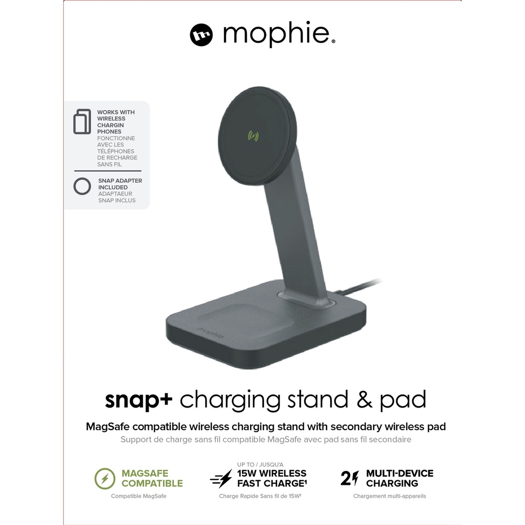 Base de carga Magnetica mophie - Wireless 2 en 1