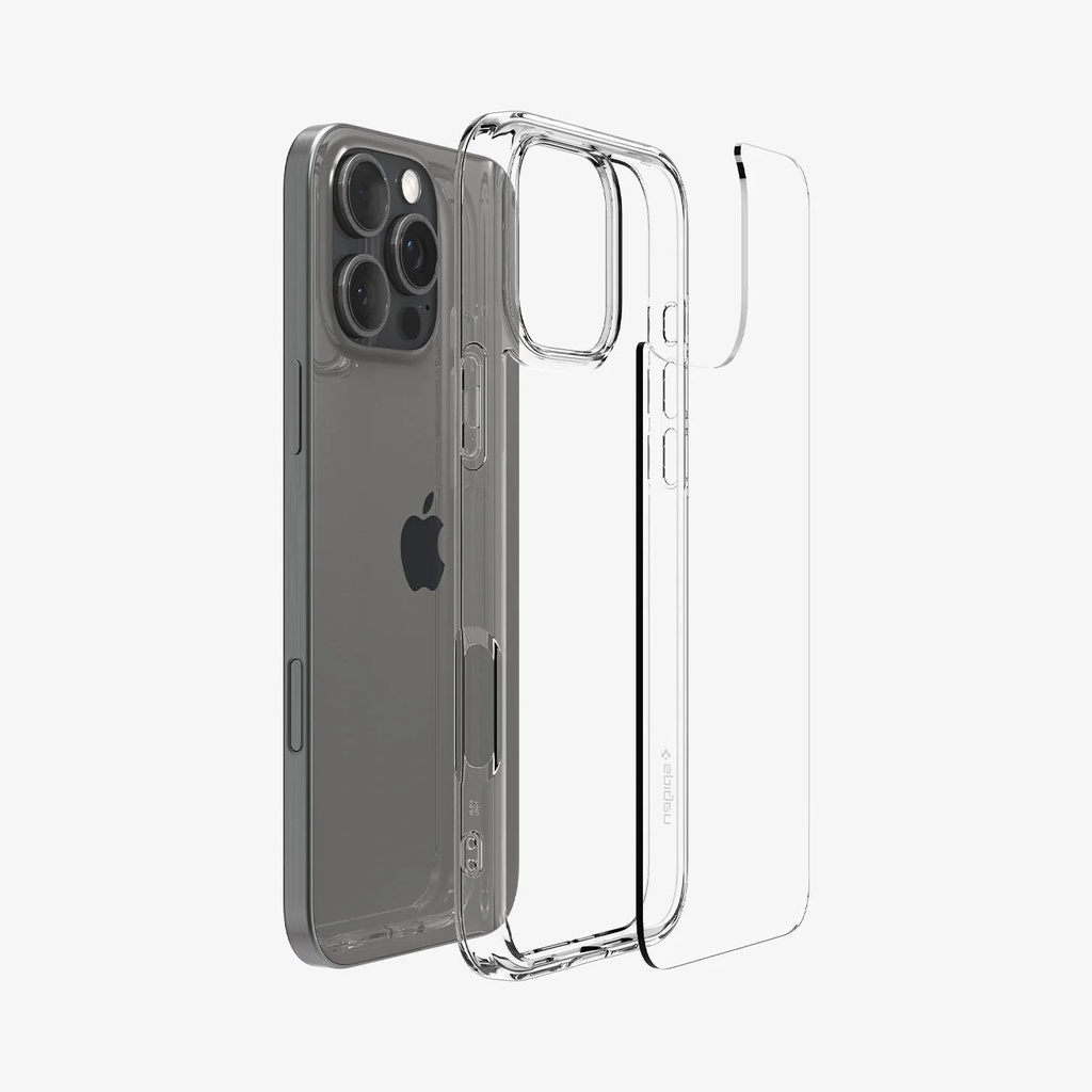 Funda Spigen Crystal Hybrid  iPhone 16 Pro - Transparente