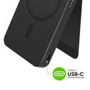 Bateria inalambrica mophie c/soporte carga rápida 5k - Negro