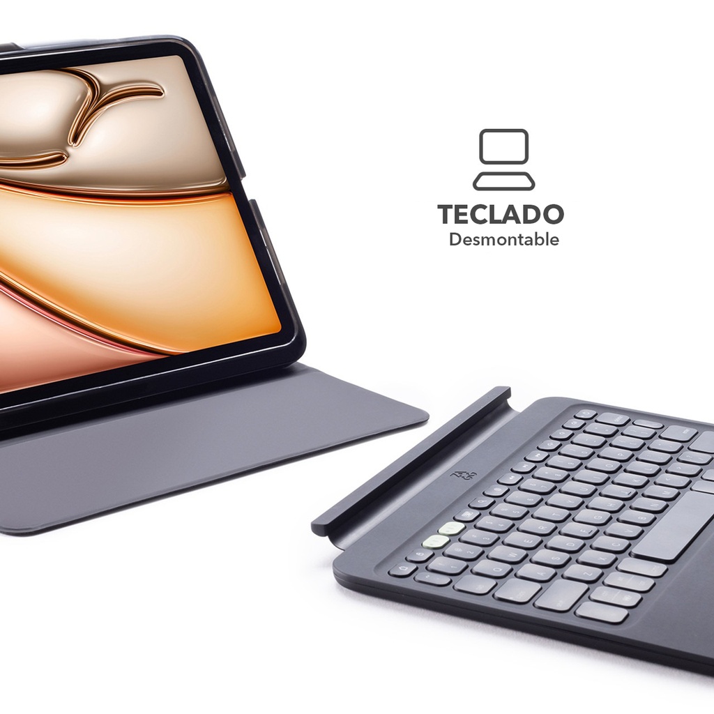 Funda con Teclado ZAGG iPad Air 13 M2 Pro Keys 2 Desmontable - Negro/Gris