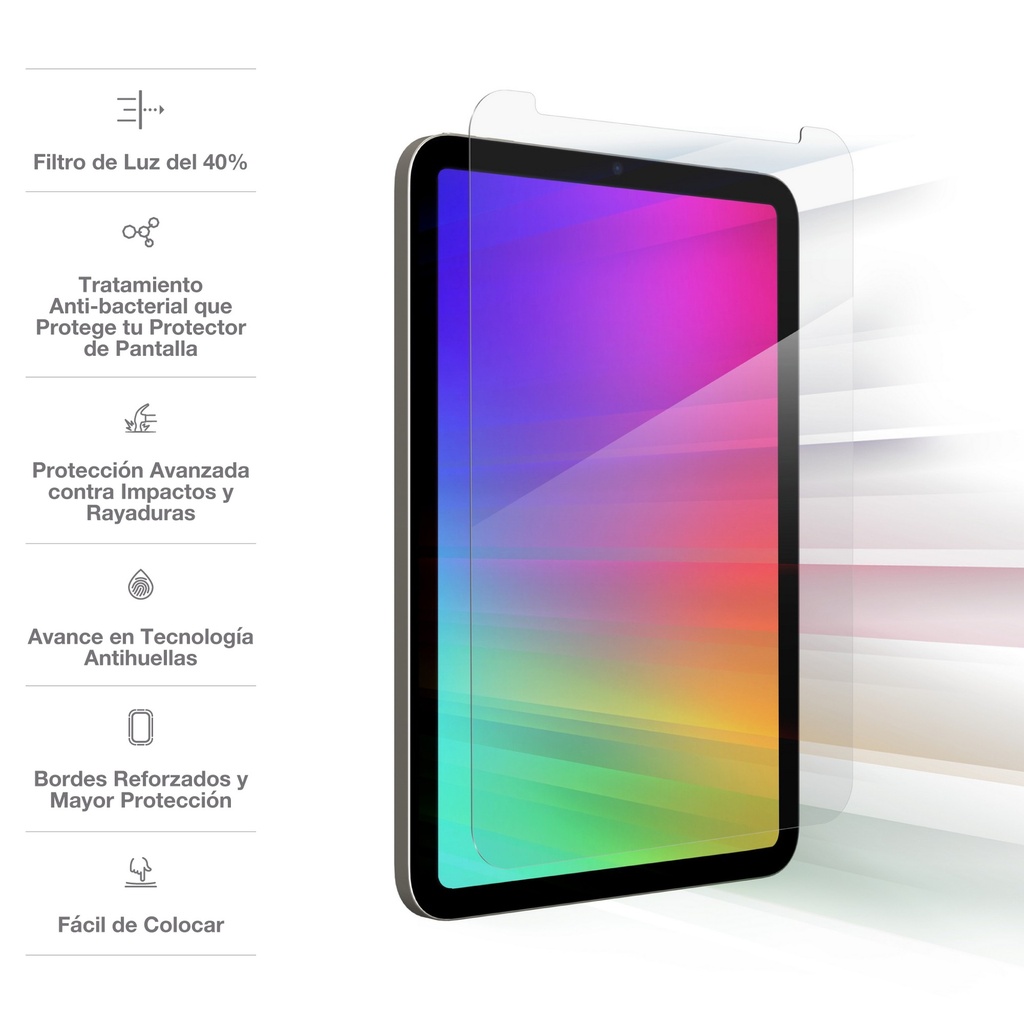 Vidrio Templado ZAGG IS iPad mini (6ta gen) Glass Elite VG
