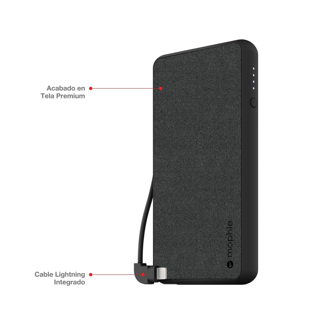 Bateria Mophie Powerstation Plus  6000 Lightning Gen 4 - Negro