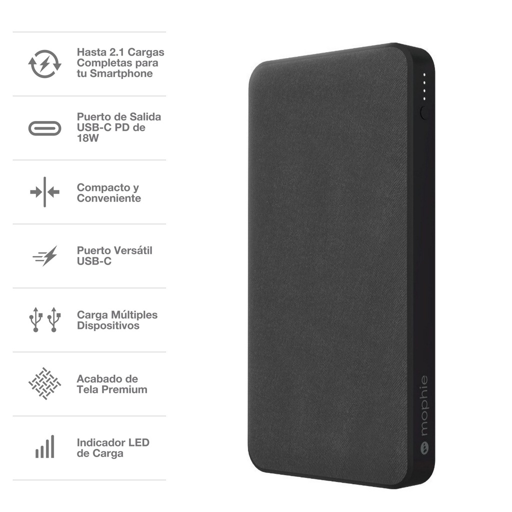 Bateria Mophie Powerstation 10K - Negro