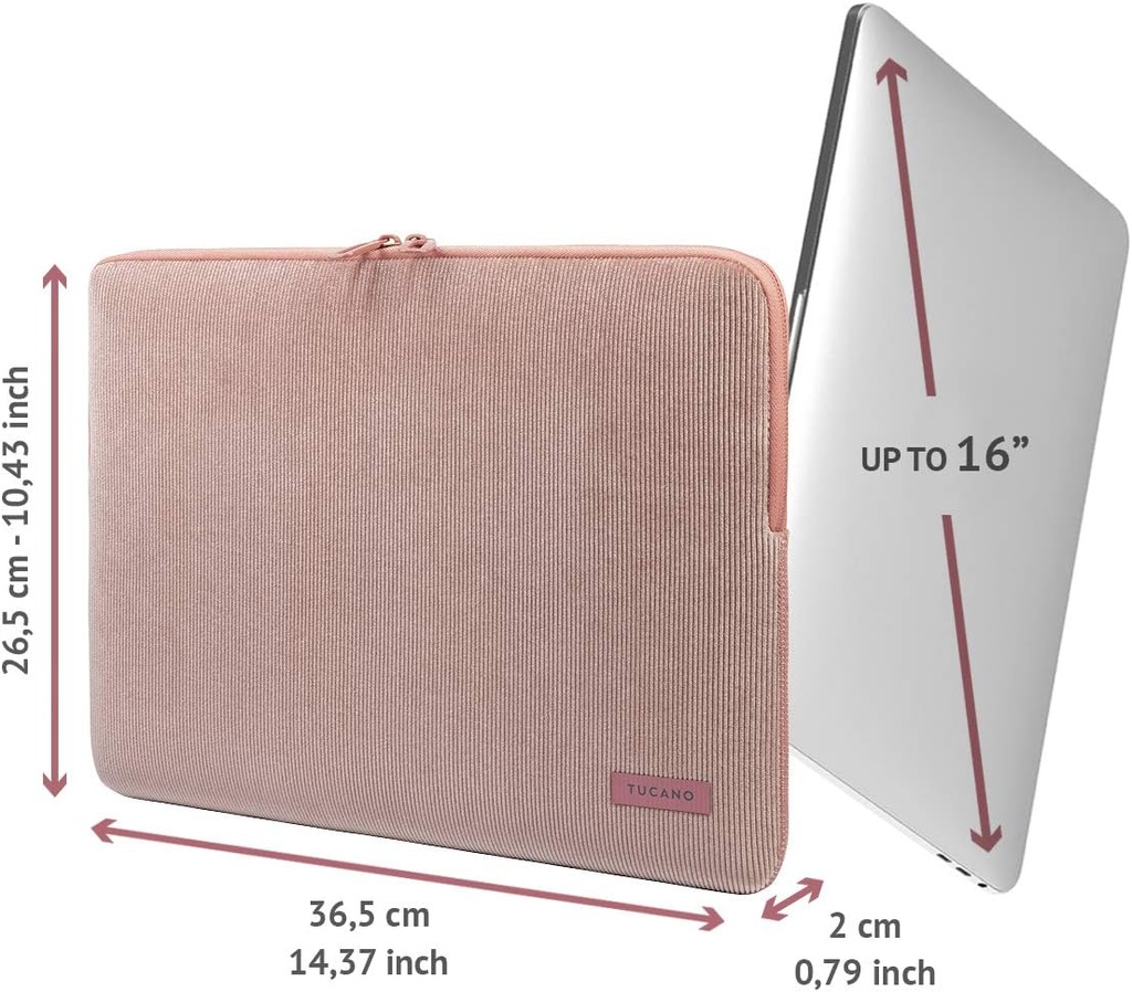 Funda Tucano Velluto Second Skin MacBook Pro 16