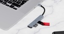 Hub Xteh USB-C 5 puertos XTC- 571-Plata