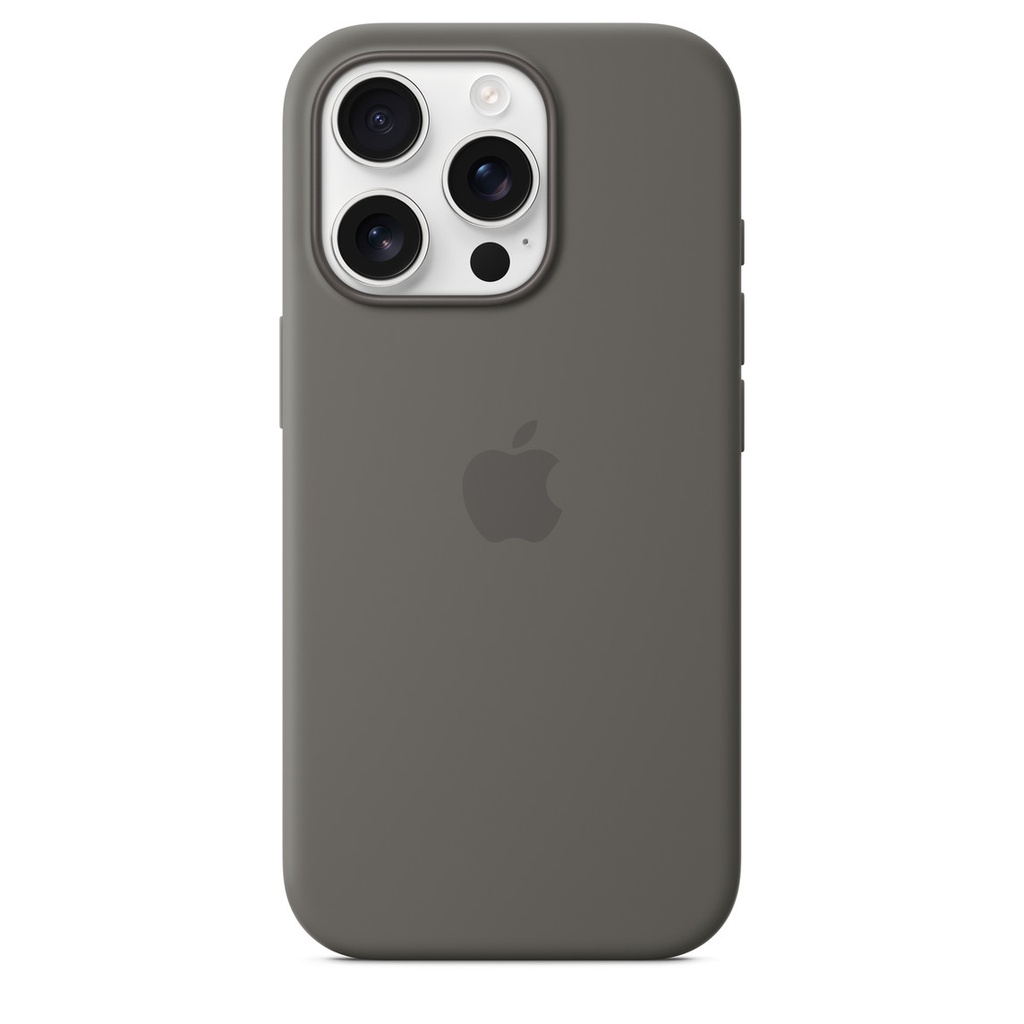 Funda Apple iPhone 16 Pro Silicona Magsafe - Gris Piedra