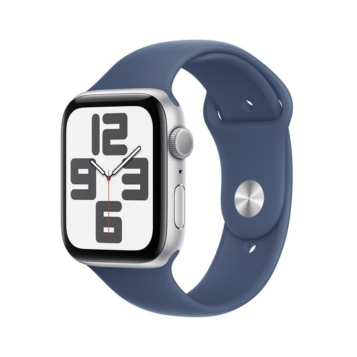 [MXEQ3BE/A] Apple Watch SE GPS 44 mm - Plata / correa deportiva Azul S/M