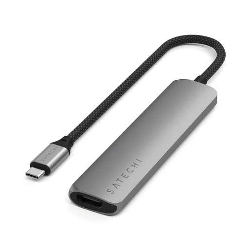 [ST-P6SM] Hub Satechi USB-C 6 puertos - Gris Espacial