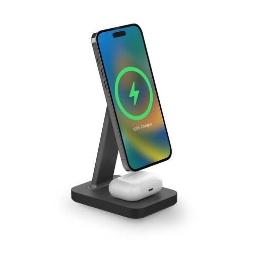 [401309750] Base de carga Magnetica mophie - Wireless 2 en 1