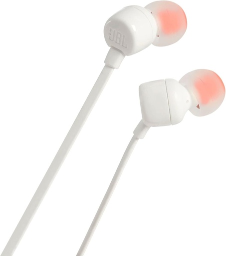 [JBLT110WHTAME] Auriculares JBL T110 Pure Bass - Blanco