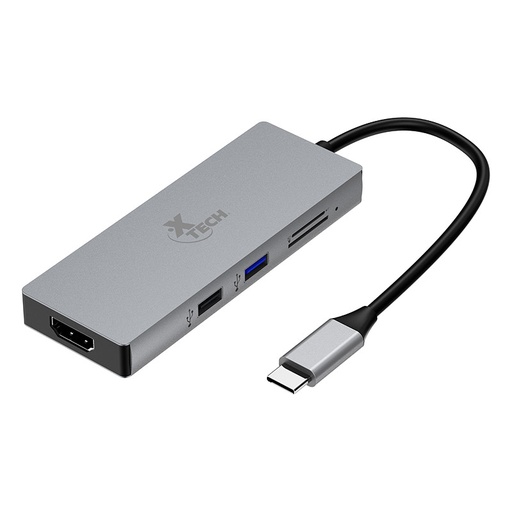 [AB005XTK17] Hub Xteh USB-C 5 puertos XTC- 564-Plata