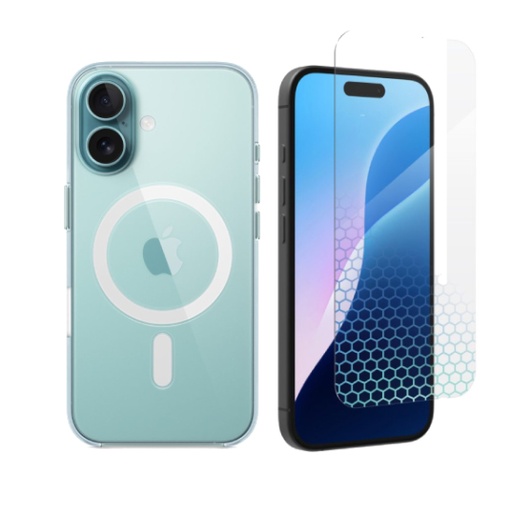 [COMBO0004] Combo Funda iPhone 16 + Vidrio Templado ZAGG