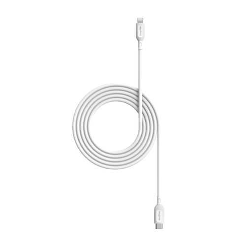 [409912193] Cable mophie essential USB C a Lightning 2M - Blanco